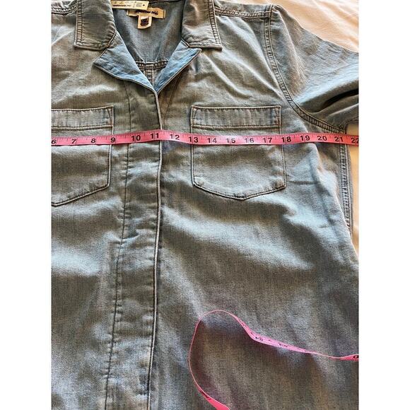 Madewell Women's Denim Utility Romper in Fitzgerald Wash Large - Picture 10 of 14